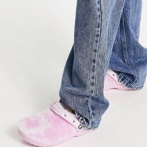 Crocs Classic Fur Sure Clogs in Ballerina Pink - Women's 9